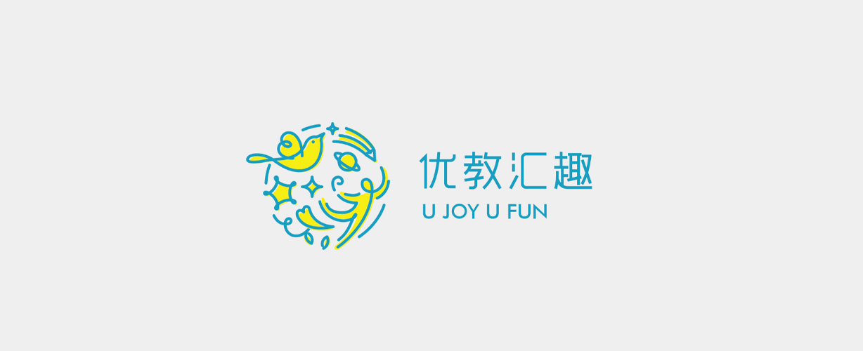 优教汇趣标志设计
